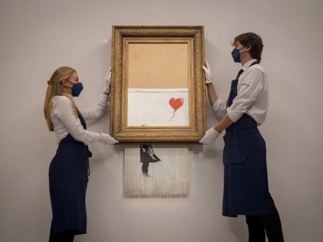 La fille au ballon auto-détruite