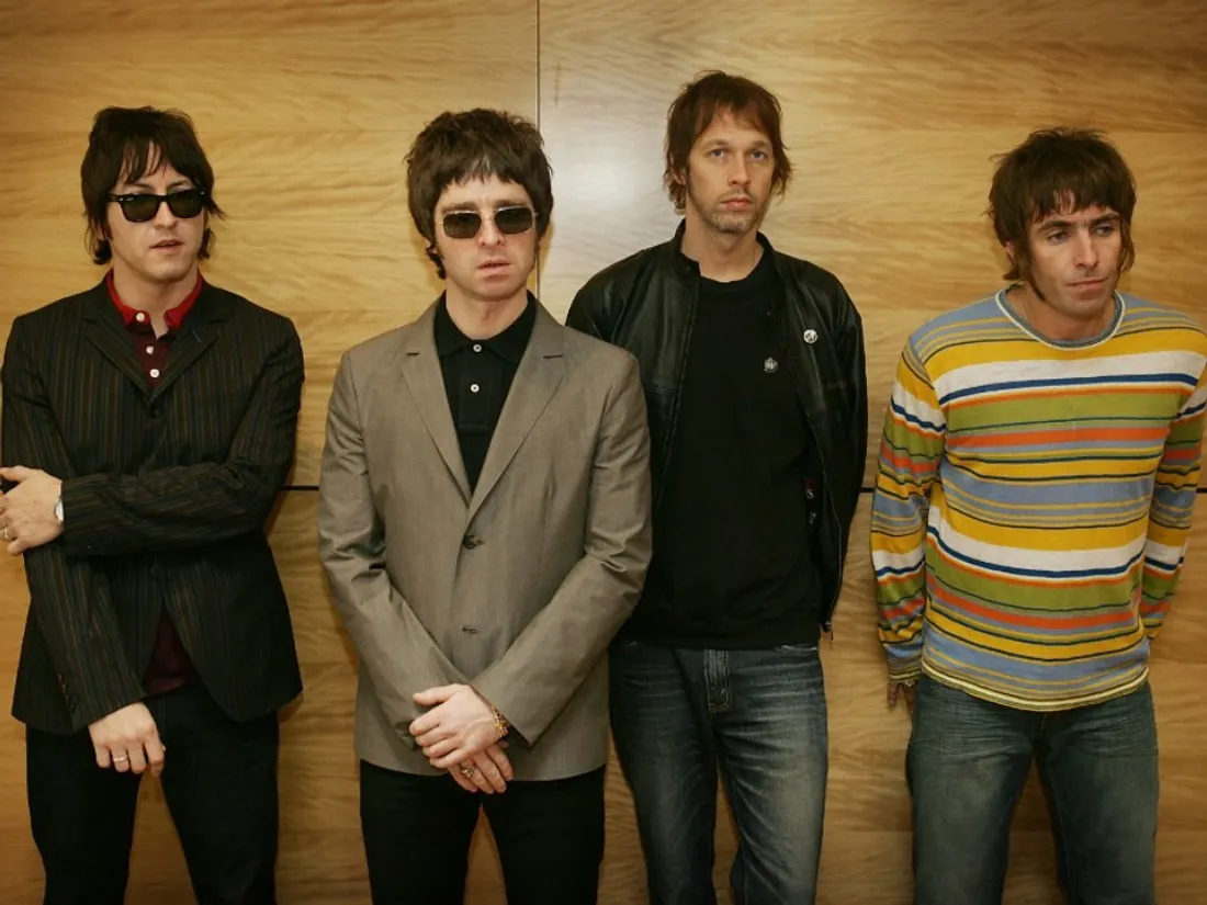Le groupe Oasis (Gem, Noel Gallagher, Andy Bell and Liam Gallagher) en 2006
