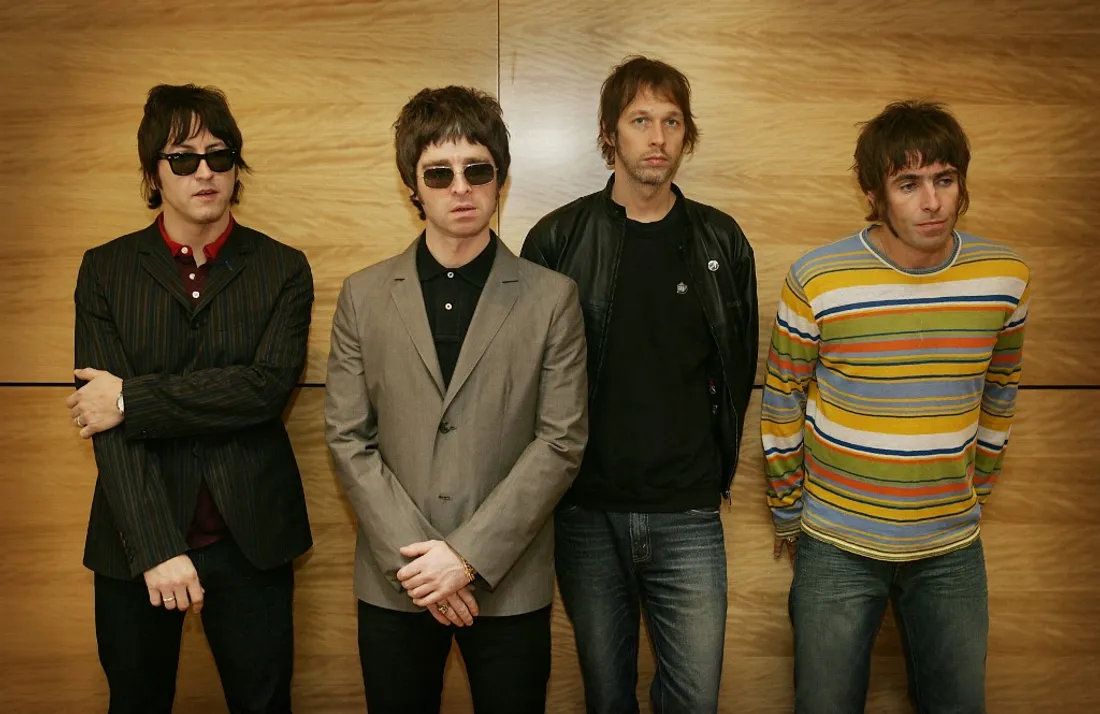 Le groupe Oasis (Gem, Noel Gallagher, Andy Bell and Liam Gallagher) en 2006