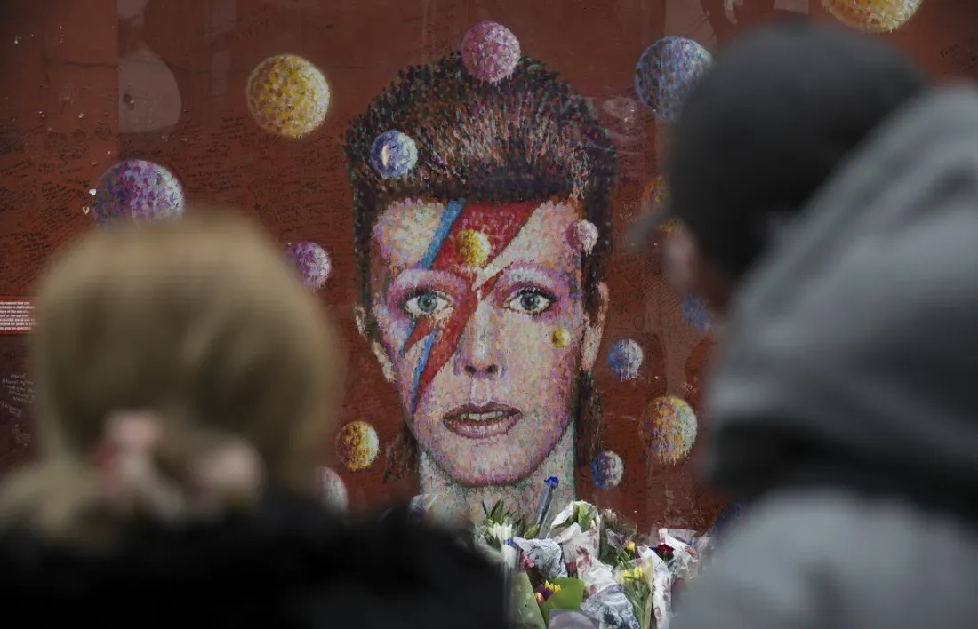 Fresque londonienne en hommage à David Bowie créée par l'artiste australien James Cochran.