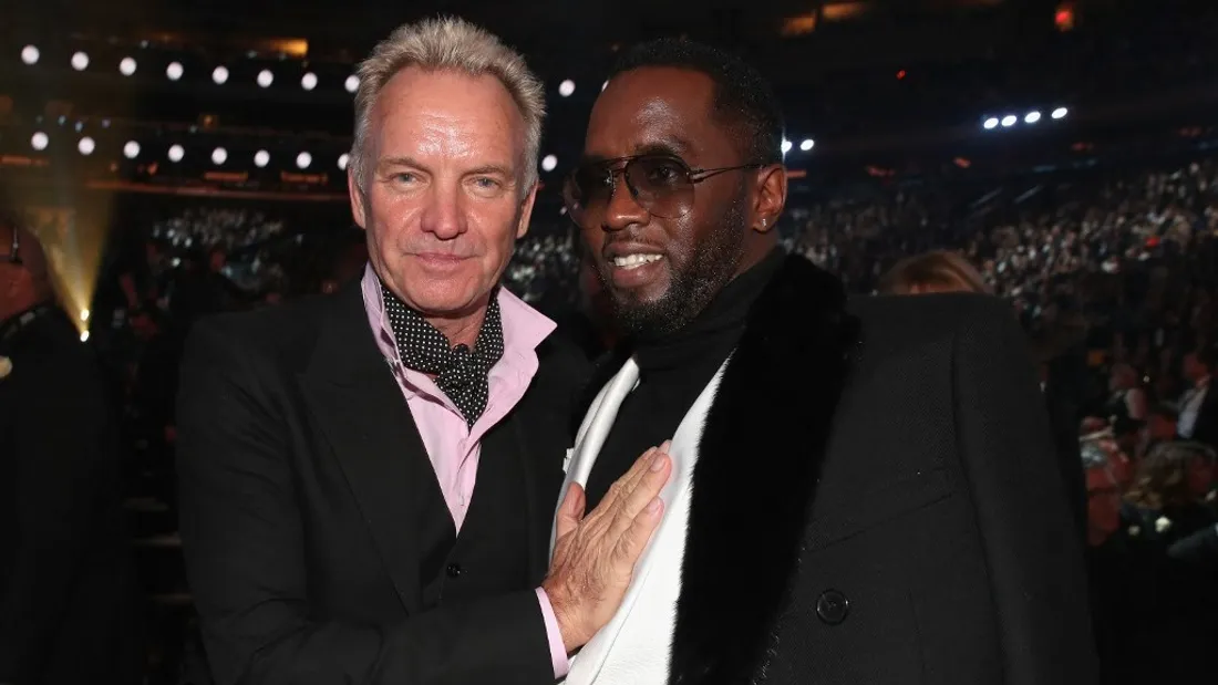 Sting et Diddy aux Grammy Awards en 2018.