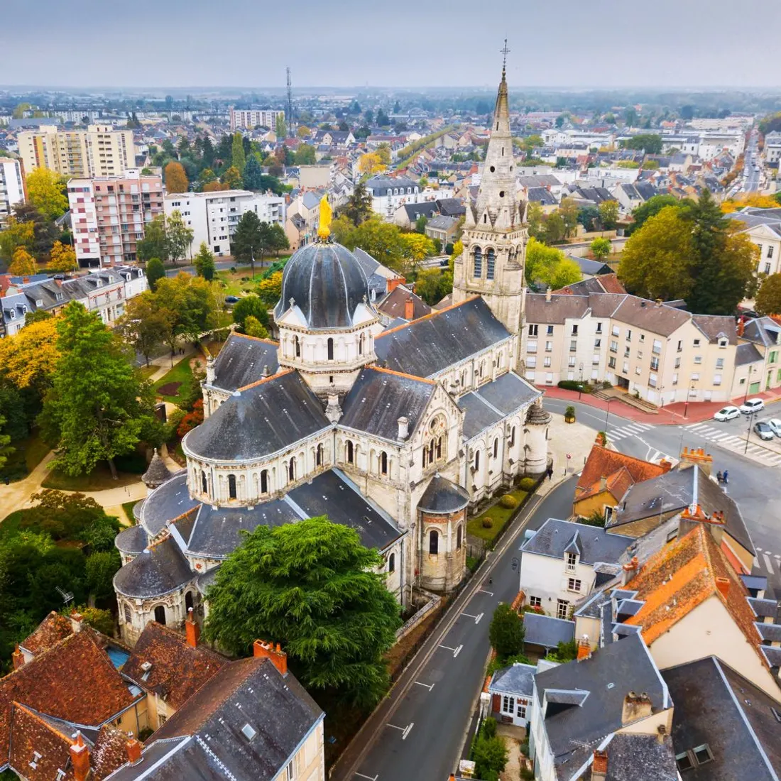 Châteauroux vue du ciel