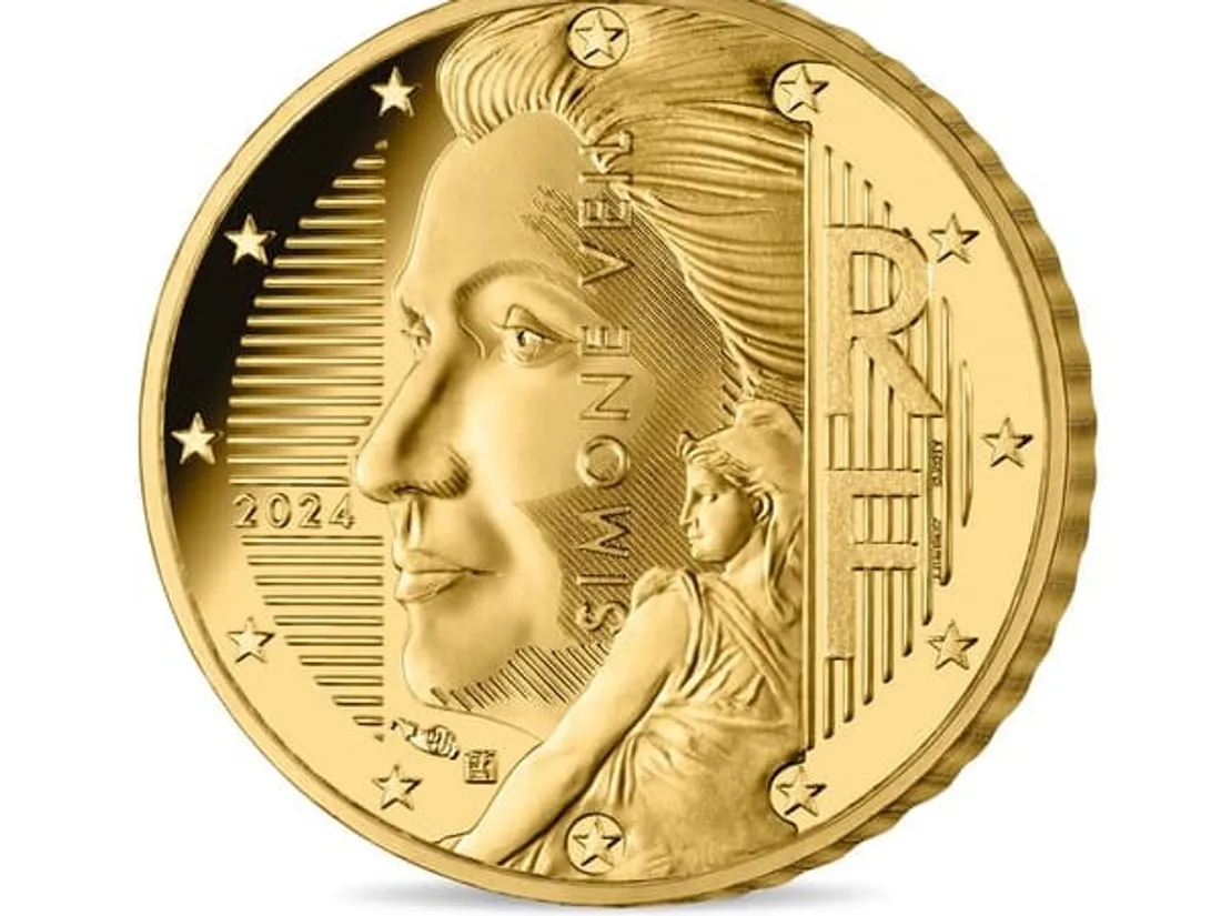 Portrait de Simone Veil sur les futures pièces de 10 centimes