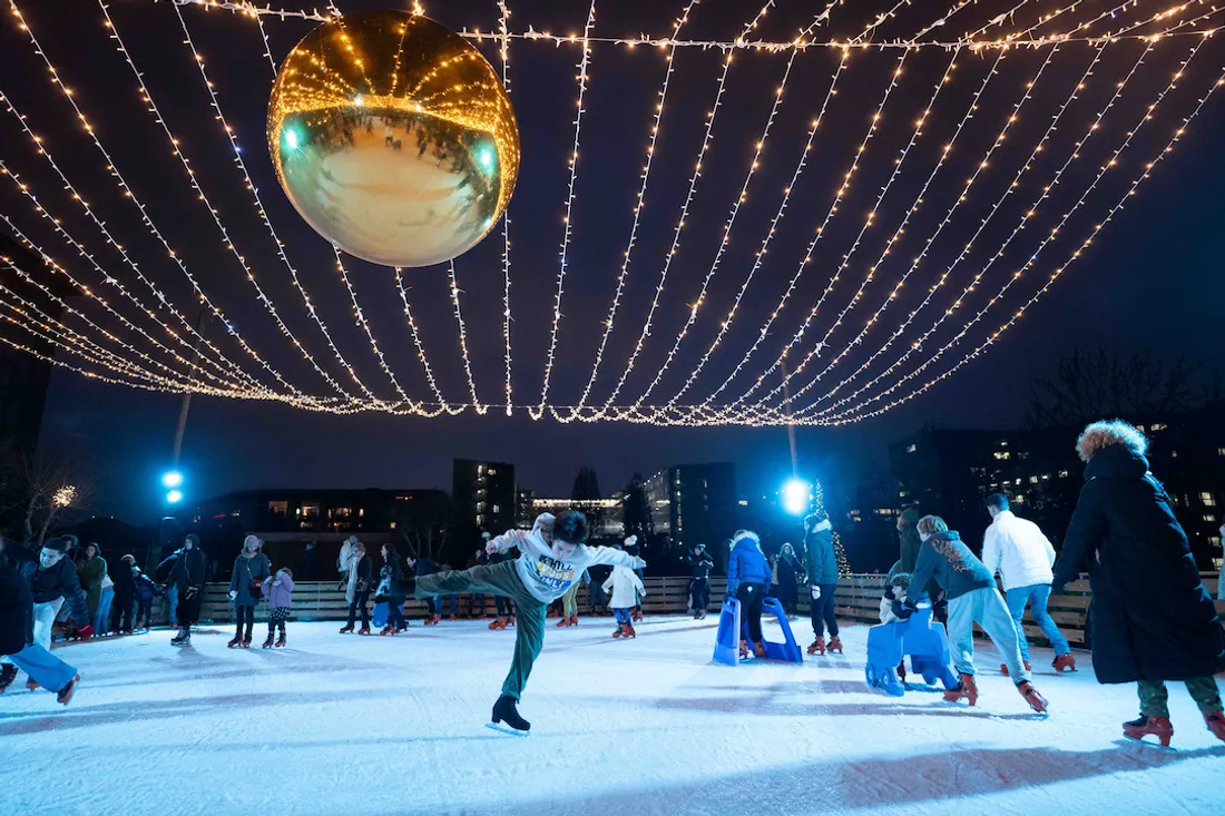 La patinoire du Parc André Citroën