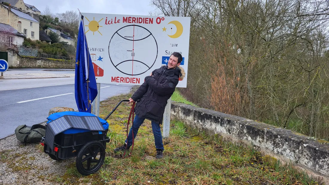 Rémi Lostanlen s’est lancé dans le projet fou de relier Saumur à Strasbourg à pied