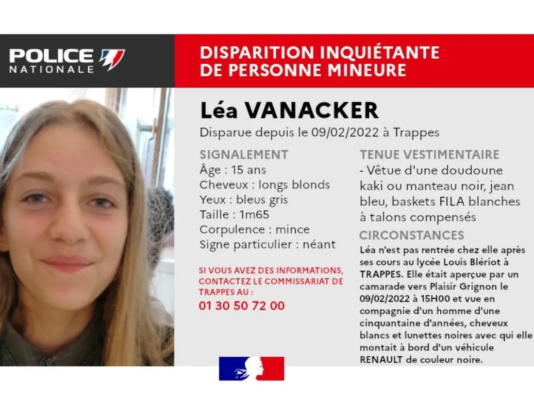 Appel à témoin dans les Yvelines après la disparition inquiétante d’une ado de 15 ans