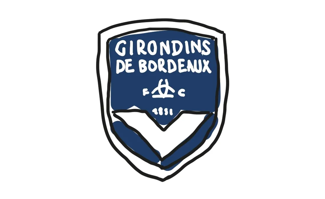 Le logo des Girondins de Bordeaux dessiné par des enfants