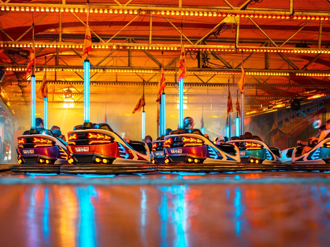 Les auto-tamponneuses de la Cité des Merveilles, à Pantin.