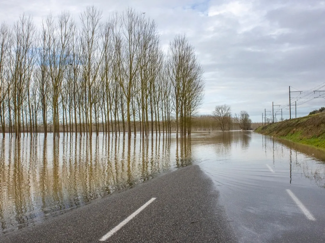 De nombreuses routes girondines sont inondées ce mardi 12 décembre