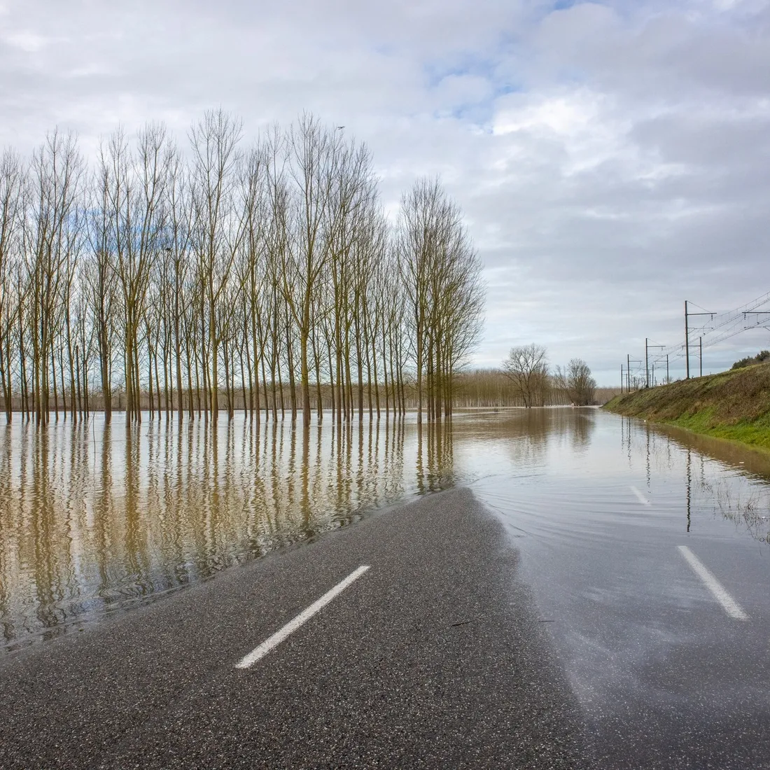 De nombreuses routes girondines sont inondées ce mardi 12 décembre