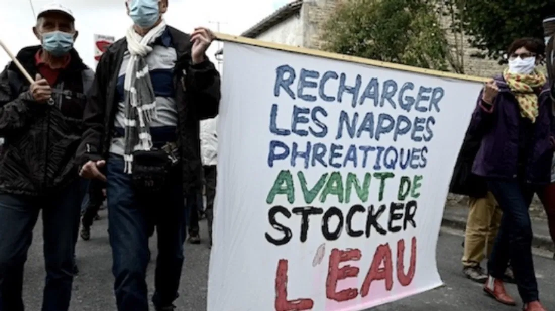 Manifestation "anti-bassines" dans le Deux-Sèvres.
