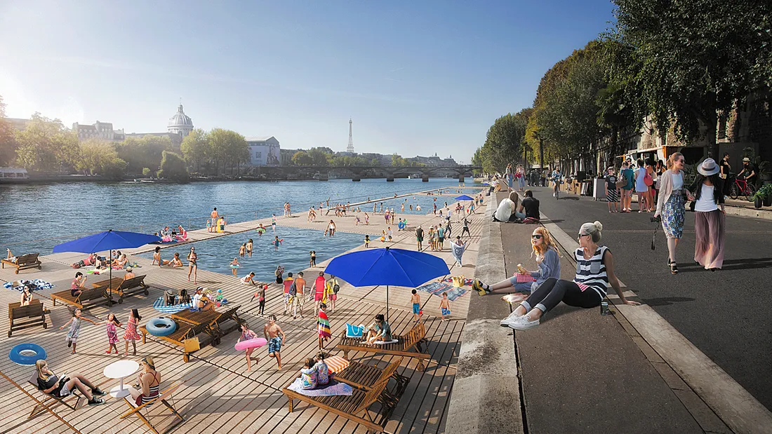 Trois piscines dans la Seine d’ici 2025 : le nouveau plan baignade de Paris