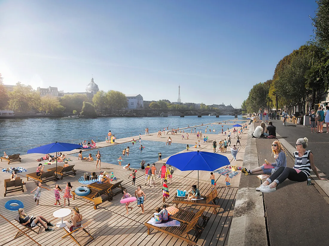 Trois piscines dans la Seine d’ici 2025 : le nouveau plan baignade de Paris