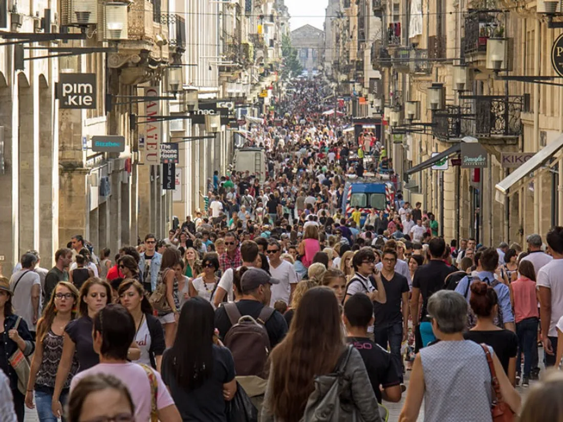 Rue Sainte-Catherine à Bordeaux