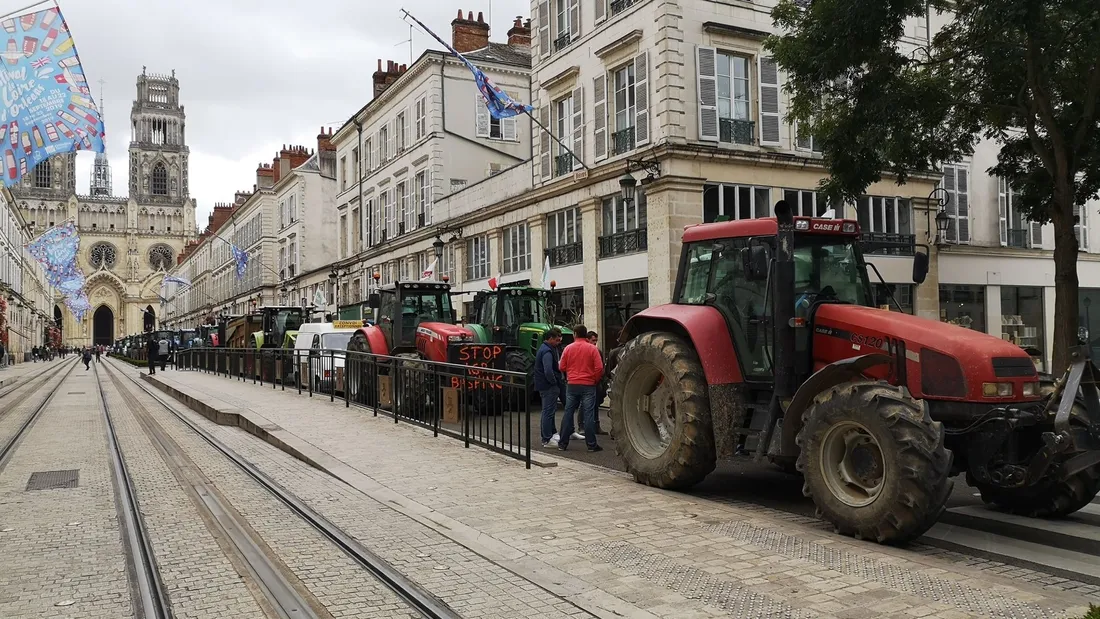 Les agriculteurs avaient déjà manifesté en centre-ville d'Orléans ces dernières années.
