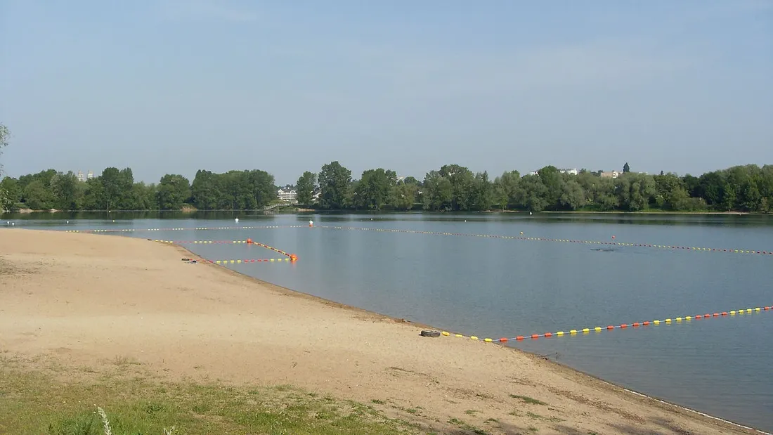 Une zone de baignade à l'Île Charlemagne.