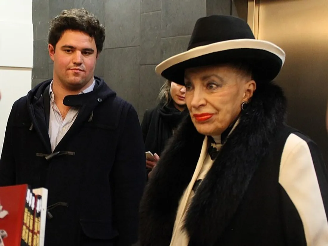 Geneviève de Fontenay lors d'une visite à Lyon.