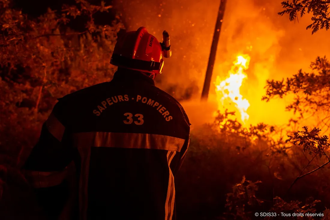 Les pompiers de Gironde pleinement mobilisés