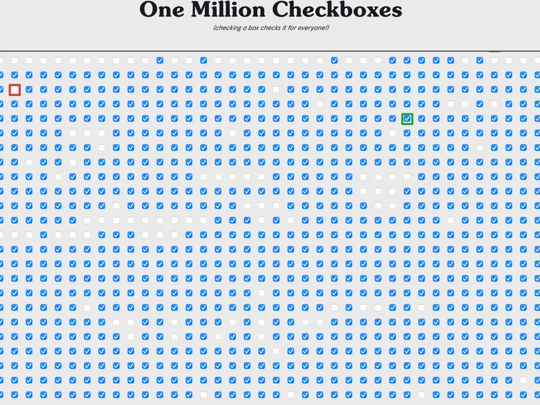 L’Actu Gaming : c’est la guerre sur One million checkboxes
