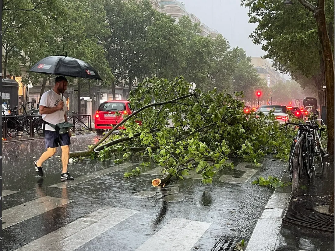 Le déluge sur l’Île-de-France : des dégâts après le passage des orages