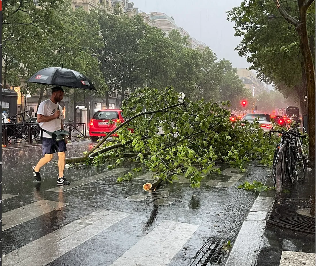 Le déluge sur l’Île-de-France : des dégâts après le passage des orages