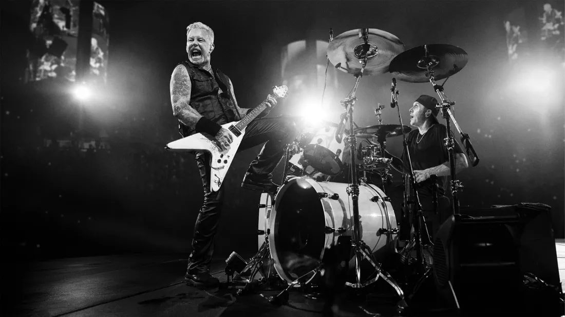 Sur scène avec James Hetfield et Lars Ulrich de Metallica à 180°...