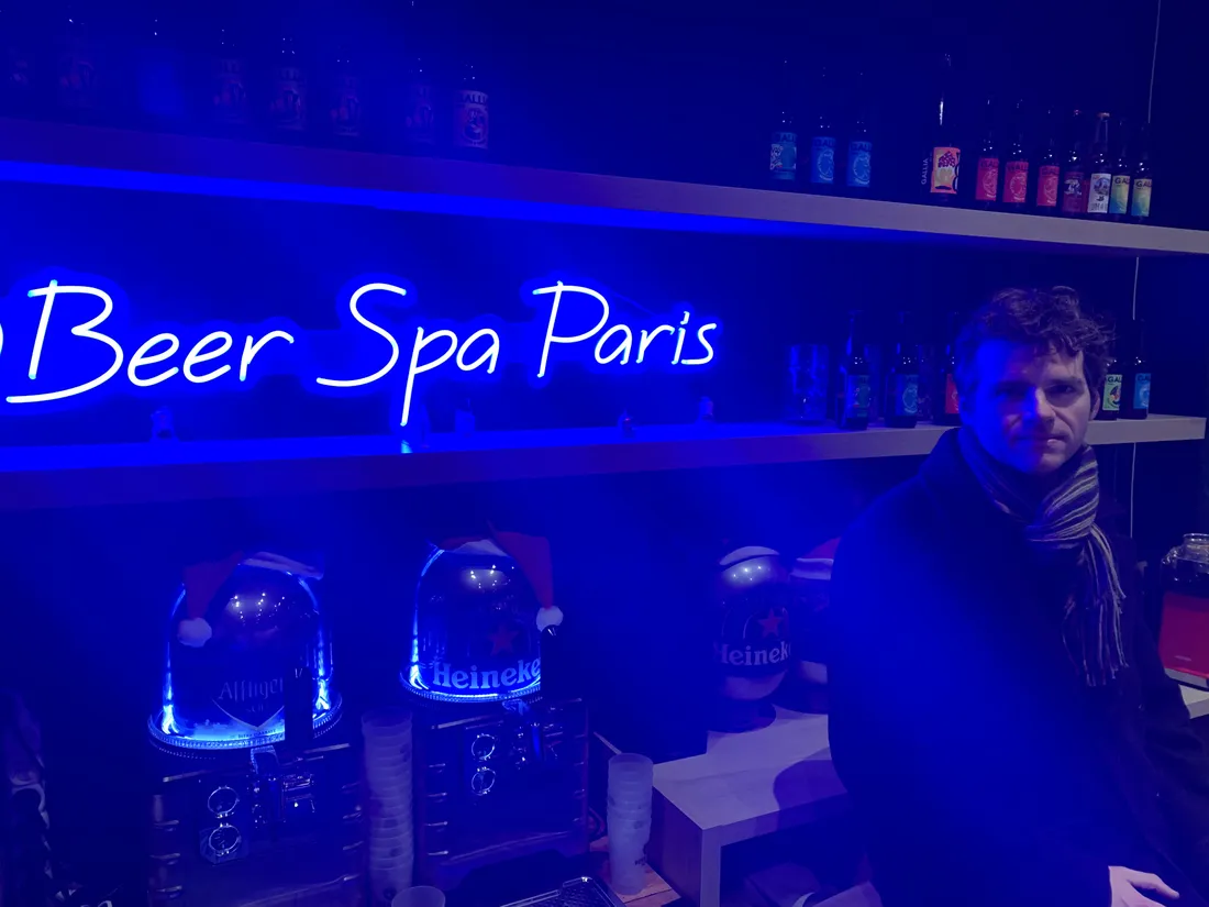 Sébastien Gazel, le manager du Beer Spa Paris.
