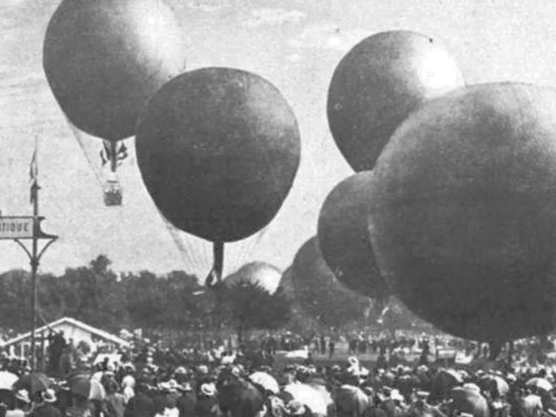 Course de ballons aux JO de Paris 1900