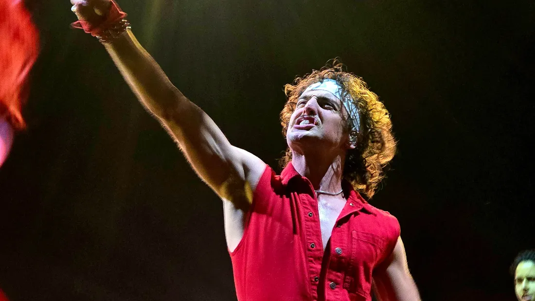 Benson Boone lors d'un concert en novembre 2024.