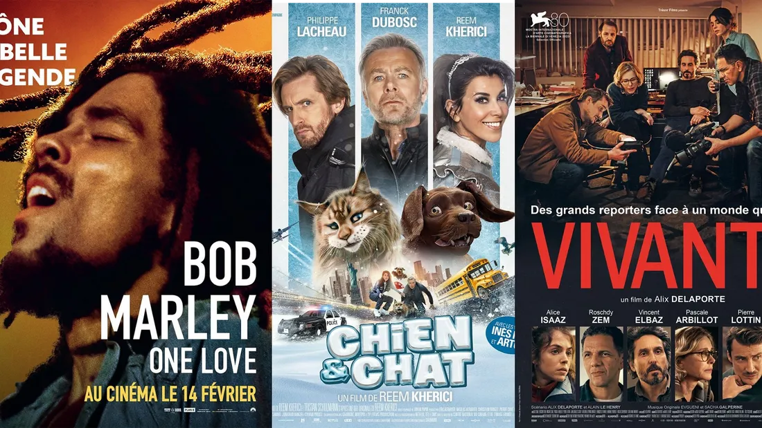 "Bob Marley : One love", "Chien et Chat", "Vivants", au cinéma à partir du 14 février.