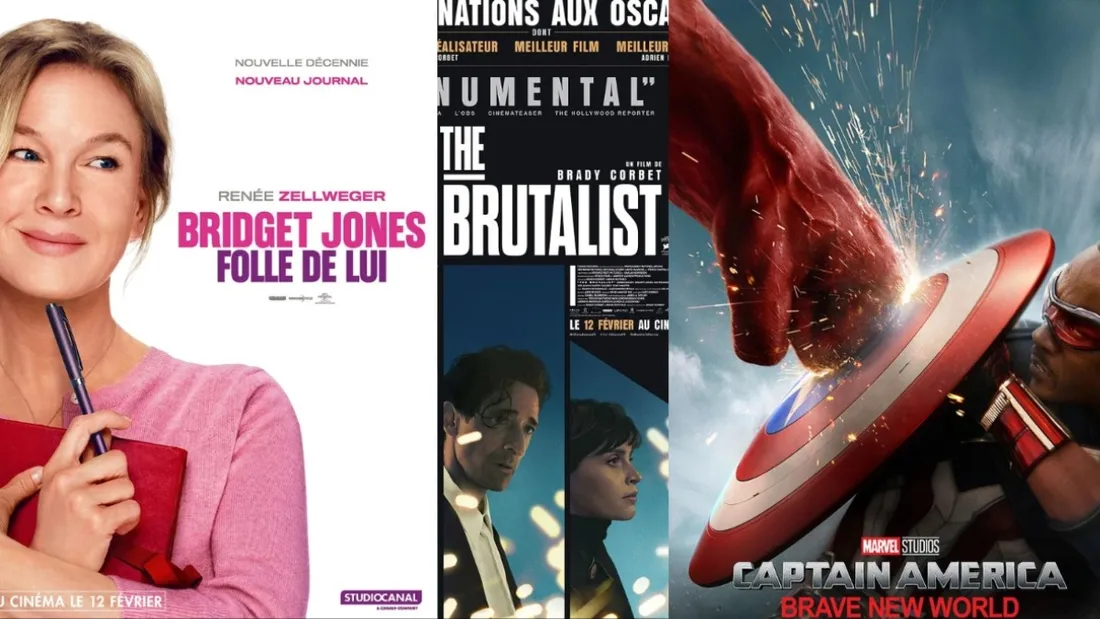 Au cinéma : "Bridget Jones : Folle de lui", "The Brutalist”, “Captain America : Brave New World”.