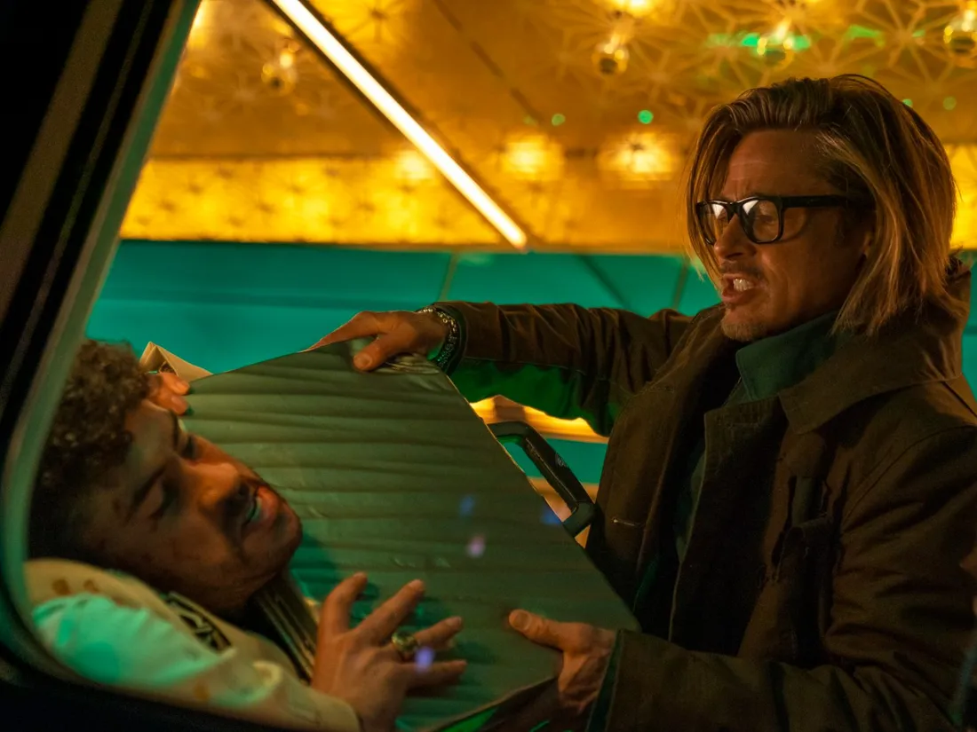 Brad Pitt et Bad Bunny dans Bullet Train