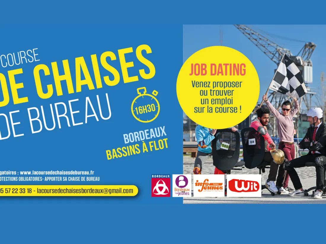 La course de chaises de bureau