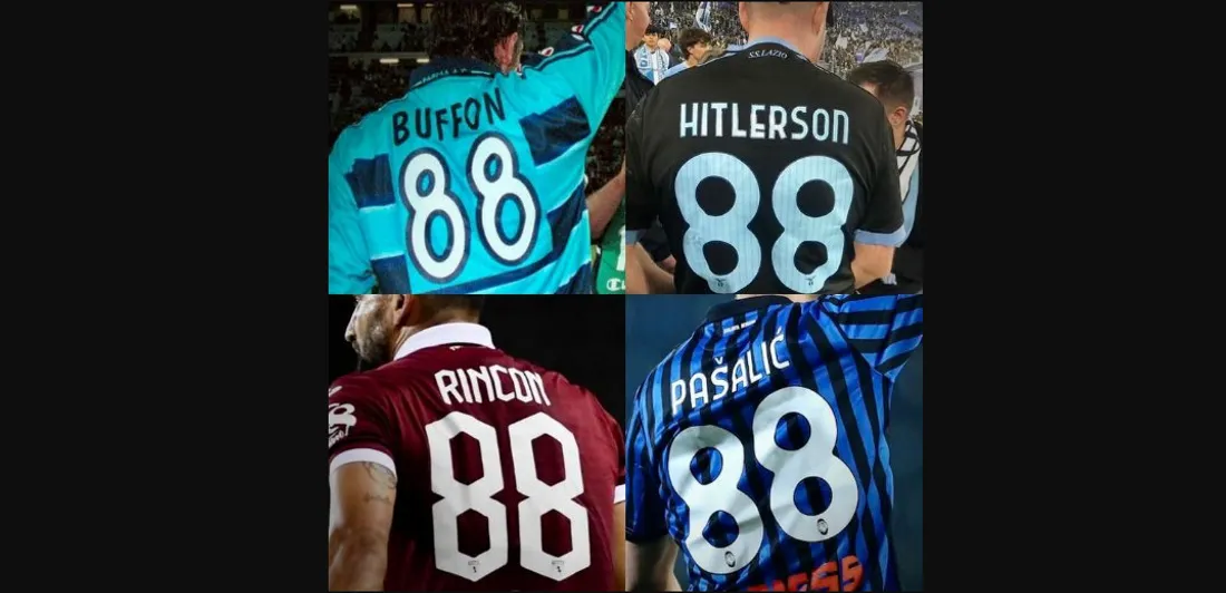 Le numéro 88 définitivement banni des stades de football italiens
