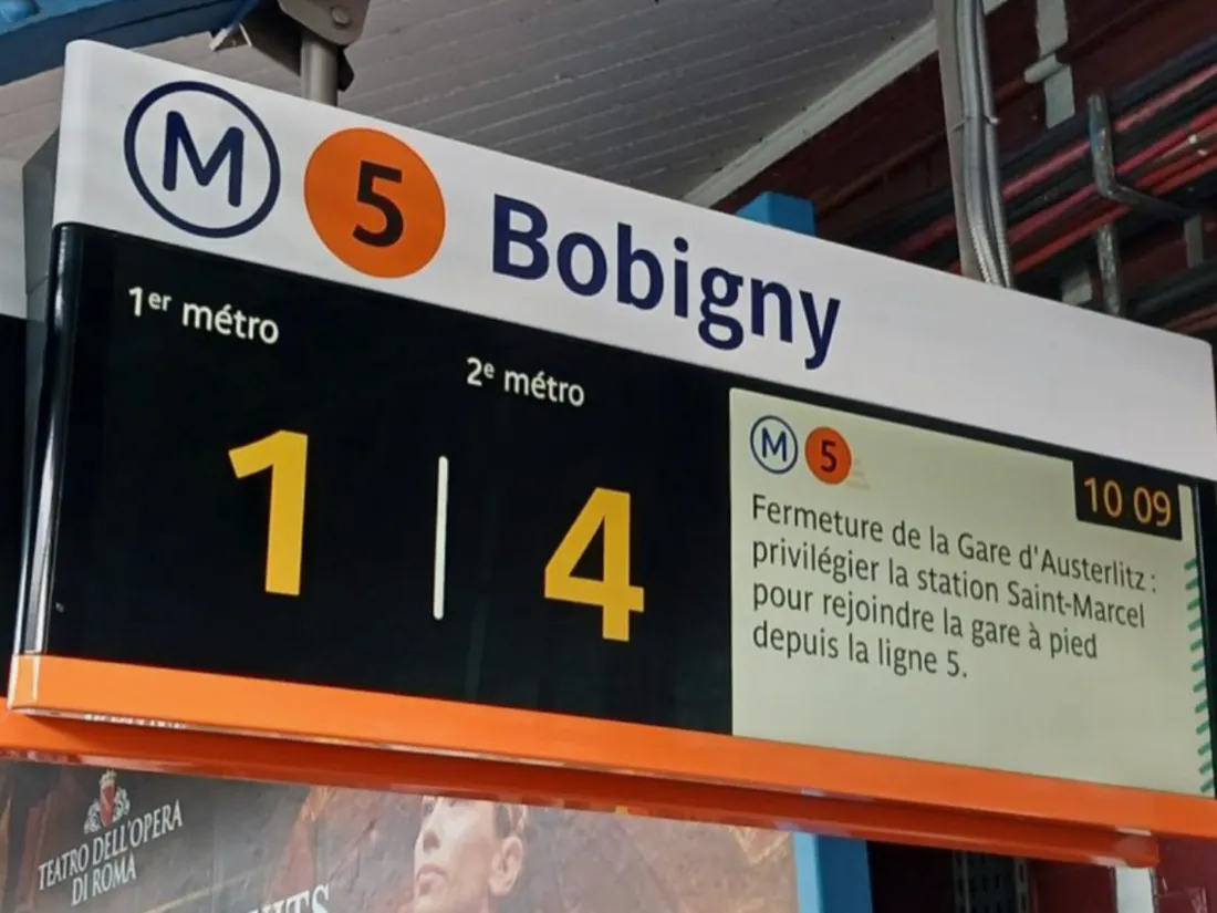 PANAM, les nouveaux panneaux de la RATP