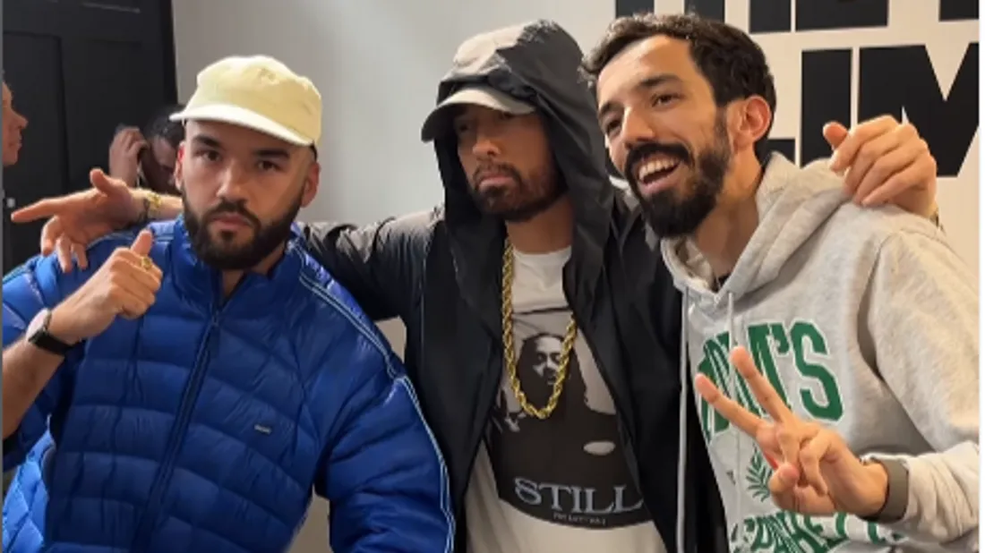 Big Flo et Oli étaient à Londres pour rencontrer Eminem à l'occasion de la promo de son album