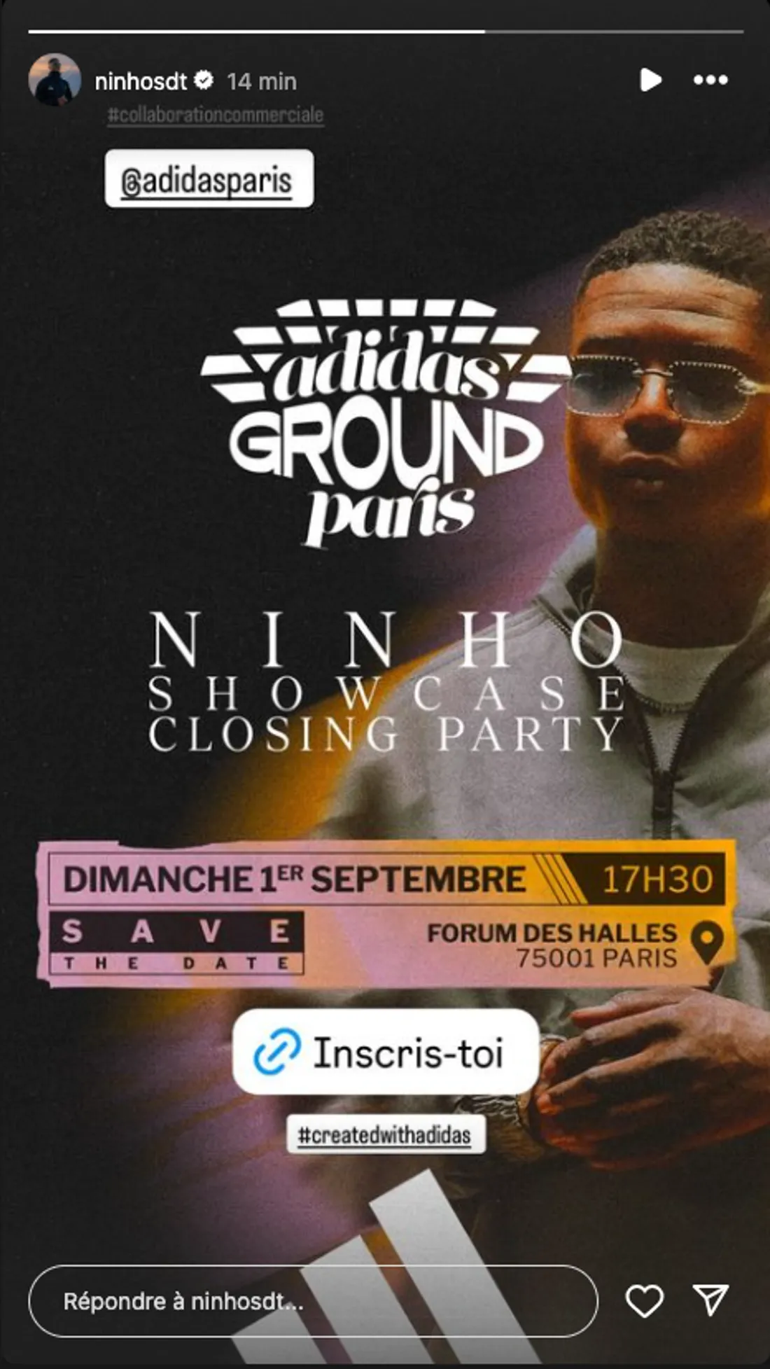 Ninho annonce son show au GroundParis le 1er septembre