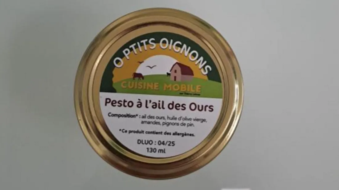 Du pesto de la marque O Ptits Oignons.