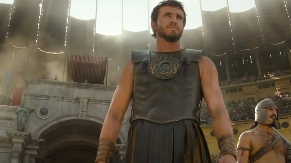 Lucius (Paul Mescal), personnage principal de Gladiator II.