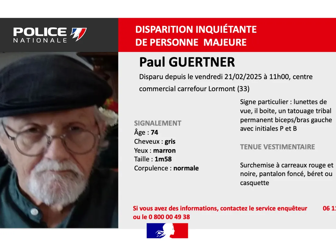 disparition inquiétante 