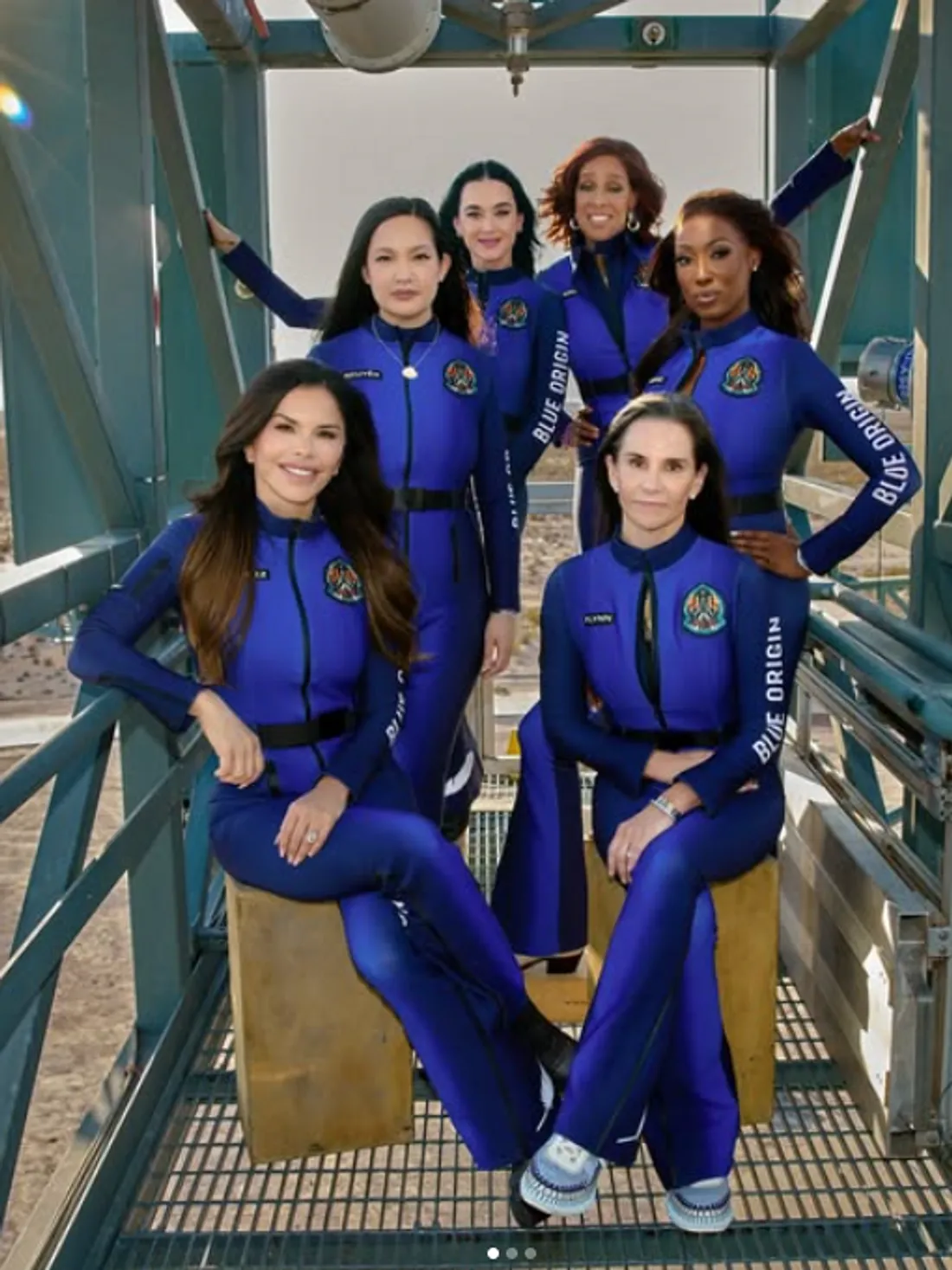 Katy Perry et les autres passagères du vol Blue Origin