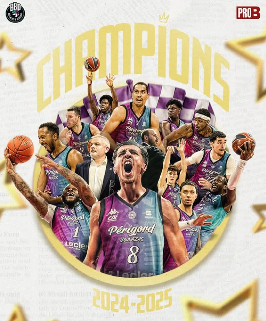 Boulazac Basket Dordogne est champion de France 