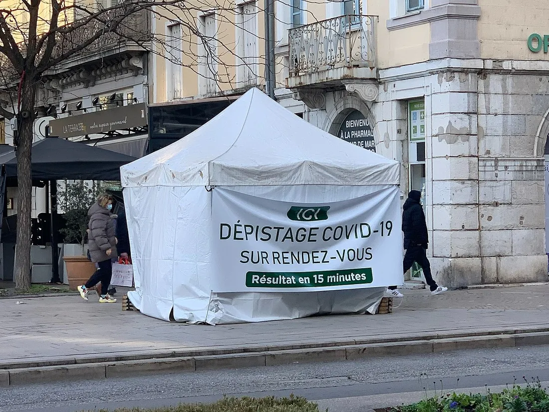 Un centre de dépistage du Covid-19.