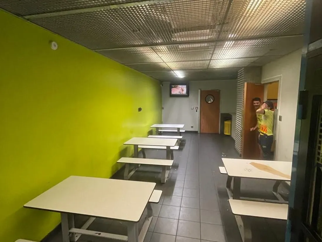 L'une des salles du Centre de rétention du Commissariat central de Bordeaux