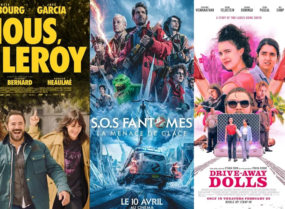 "Nous les Leroy", "SOS. Fantômes : La Menace de glace" et "Drive-Away Dolls" au cinéma le 10 avril.