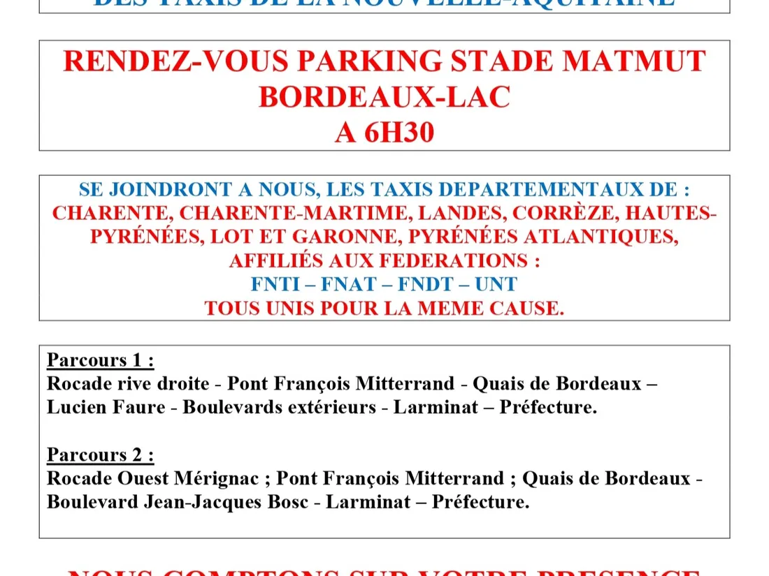 Le déroule de la manifestation