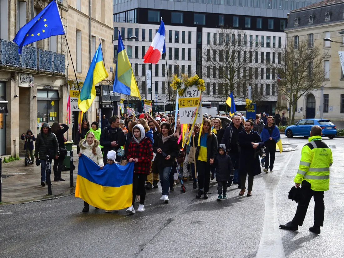 L'association Ukraine Amitié organise un rassemblement à Bordeaux ce samedi 22 février 2025