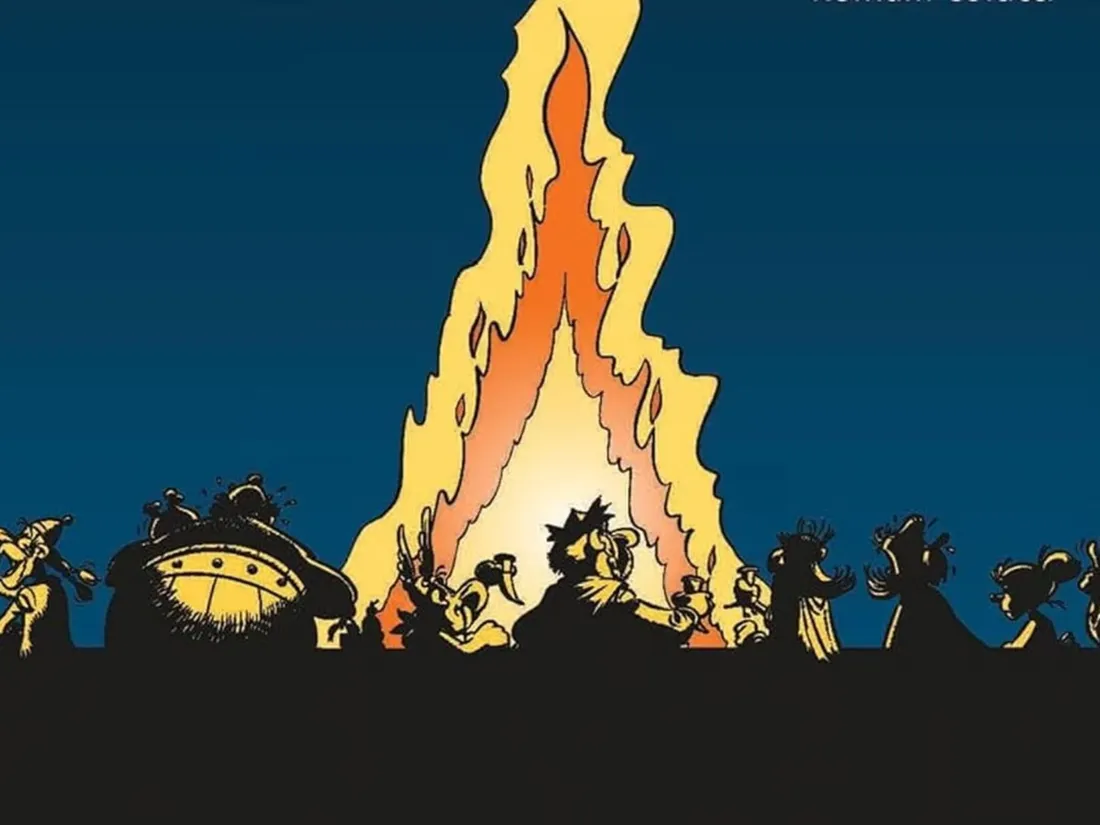 Couverture de la BD - Astérix, les 40 Banquets : à table avec de grands chefs gaulois