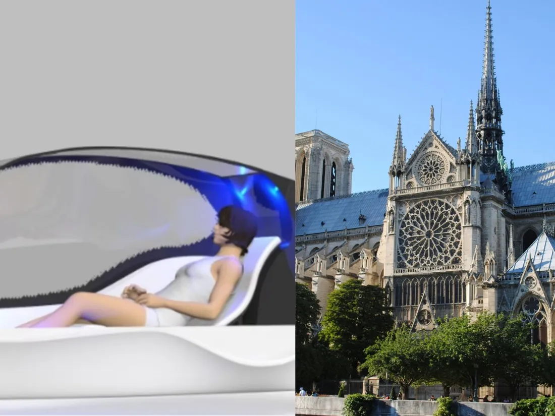 Le "lave-personne" et la Cathédrale Notre-Dame de Paris 