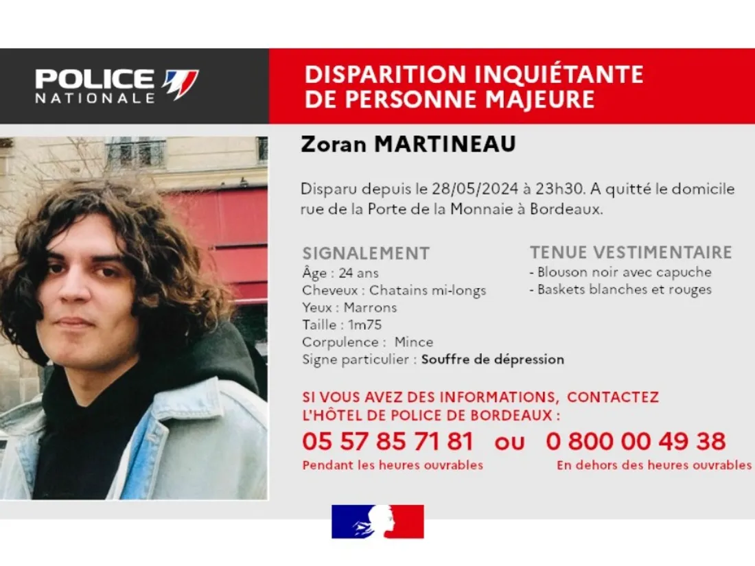 Un avis de recherche a été émis